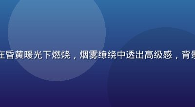 欧美精品香氛蜡烛在昏黄暖光下燃烧，烟雾缭绕中透出高级感，背景为质感大理石桌面
